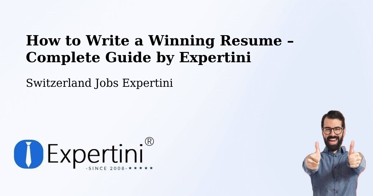 Resume Writing Guide for Job Seekers – Lenzerheide - Lenzerheide, Switzerland Jobs Expertini